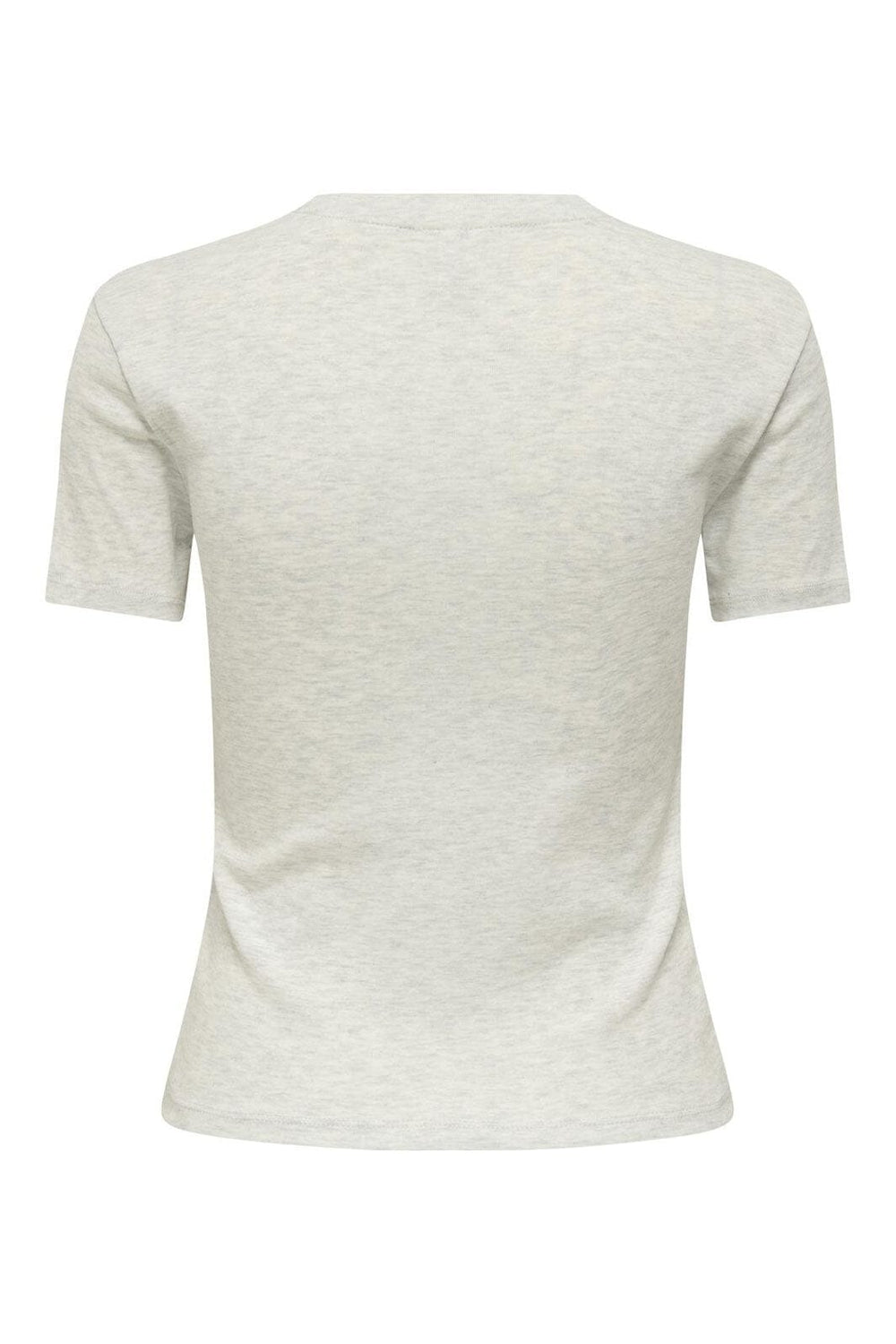 Only - Onlkira Life S/S O-Neck Top - 4876731 Light Grey Melange Nyc