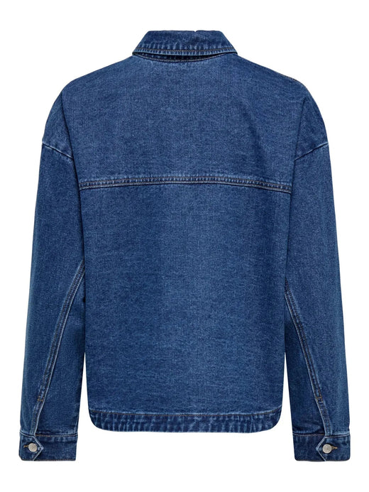 Only - Onllara Ls Shacket Gua - 5036779 Medium Blue Denim Jakker 
