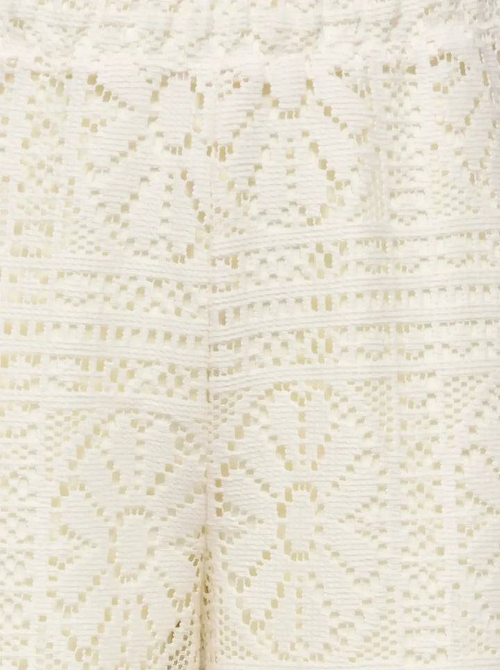 Only - Onllian Lace Wide Pants - 4990769 Birch Bukser 