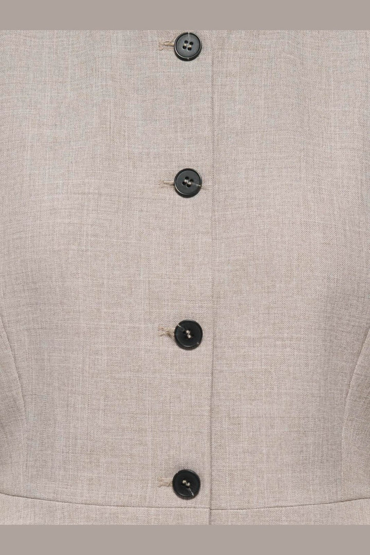 Only - Onllinda S/S Peplum Blazer Tlr - 5111137 Fungi Melange