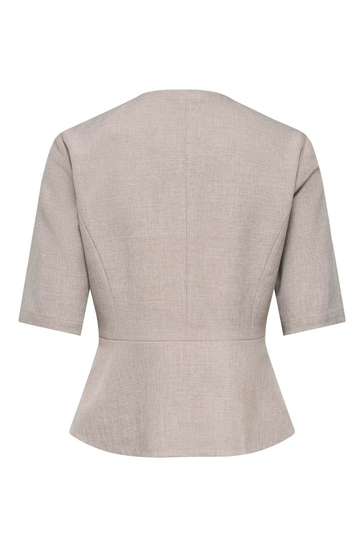 Only - Onllinda S/S Peplum Blazer Tlr - 5111137 Fungi Melange