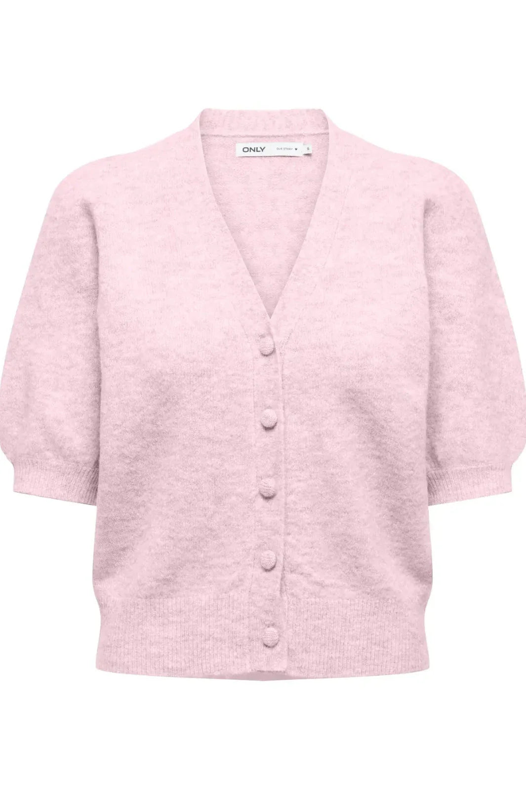 Only - Onlliva V-Neck S/S Cardigan Knt - 4975690 Potpourri Melange Cardigans 