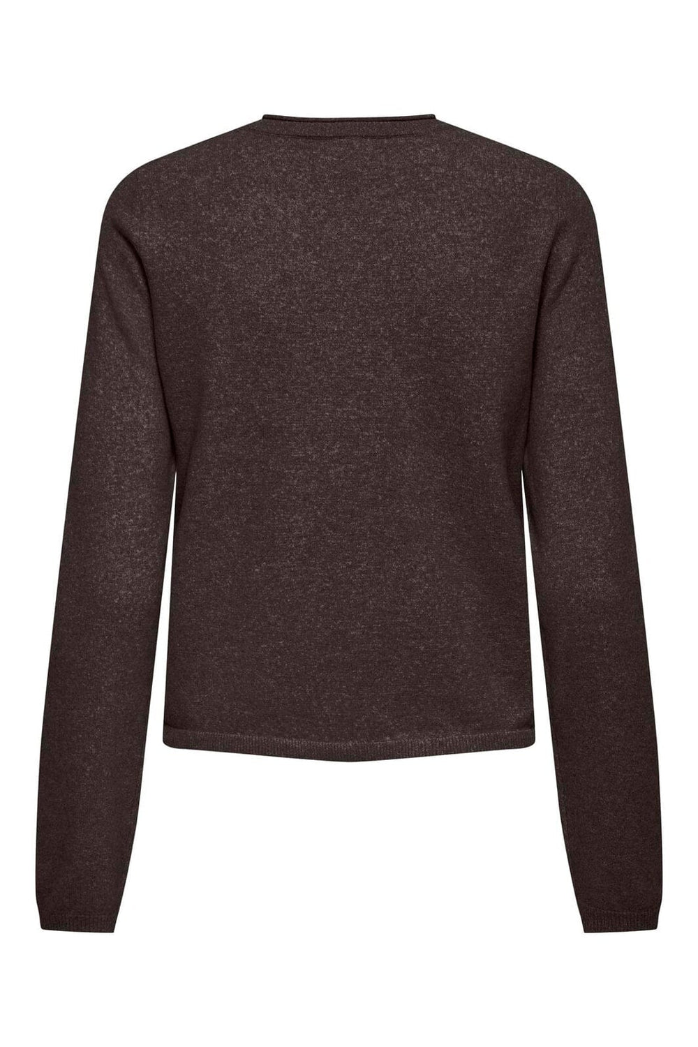 Only - Onlloyal Ls O-Neck Button Cardi Knt - 5021298 Chocolate Torte Melange