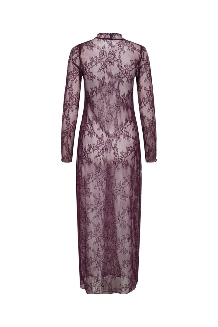 Only - Onllulu L/S Lace Dress - 4887101 Winetasting