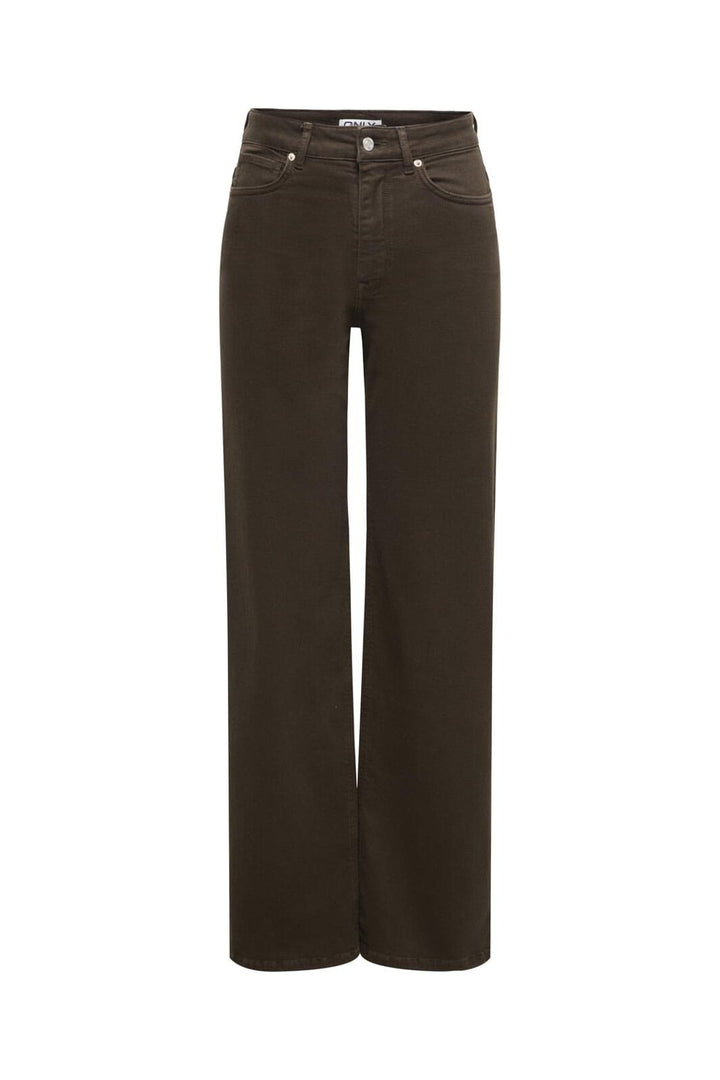 Only - Onlmadison Blush Wide Brown Cro11 - 4986402 Dark Brown Denim