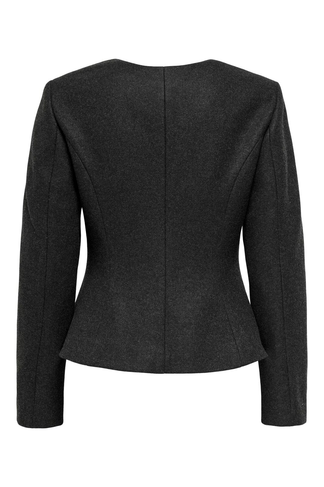 Only - Onlmaika L/S Asym Fit Jacket Ox - 4929080 Dark Grey Melange