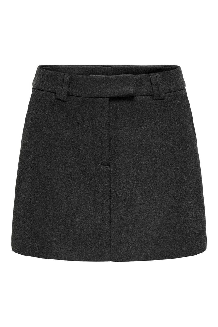 Only - Onlmaika Short Skirt Ox - 4929520 Dark Grey Melange