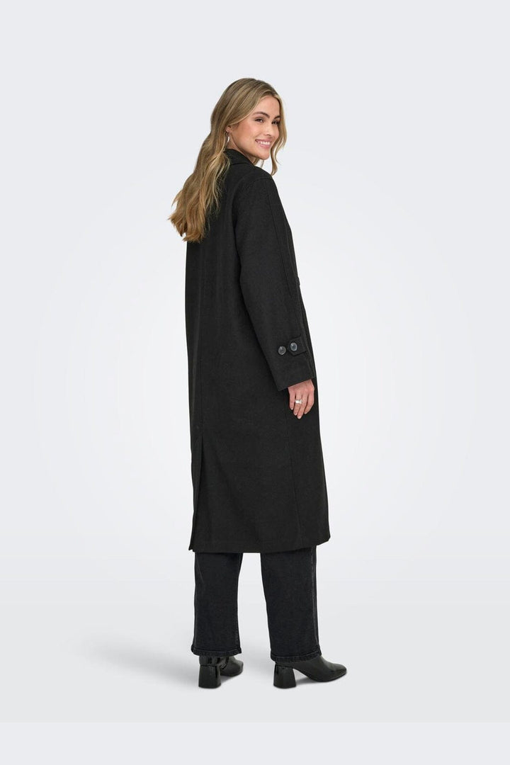 Only - Onlmaisy Oversized Wool Coat - 4951406 Black Solid