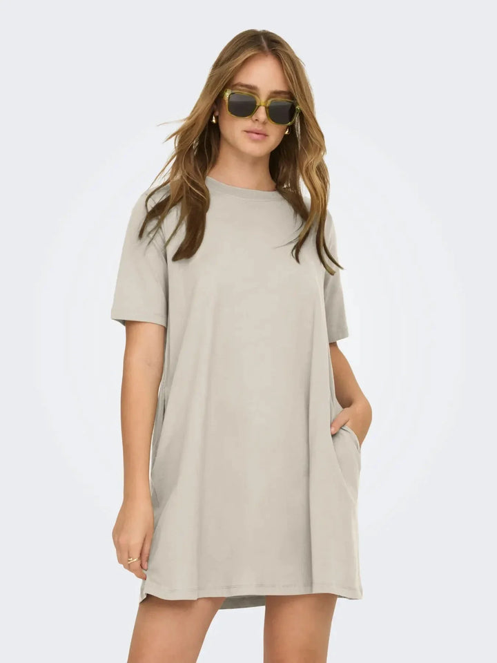 Only - Onlmara S/S Pocket Dress - 5020298 Peyote Kjoler 