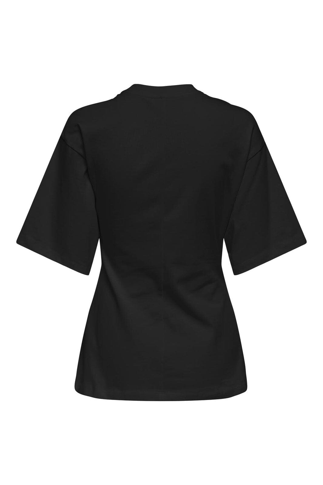 Only - Onlmarie Life 2/4 O-Neck Top Box - 5011539 Black Silver Button