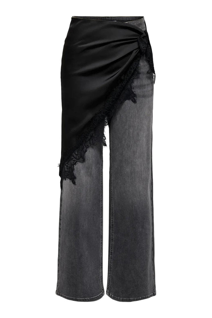 Only - Onlmenus Lace Scarf - 5125669 Black Black Lace Tørklæder 