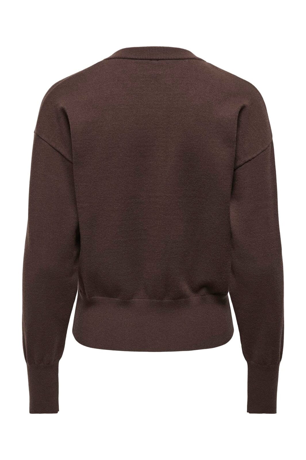 Only - Onlmio Ls O-Neck Button Cardiga Knt - 5052264 Seal Brown Dtm Buttons