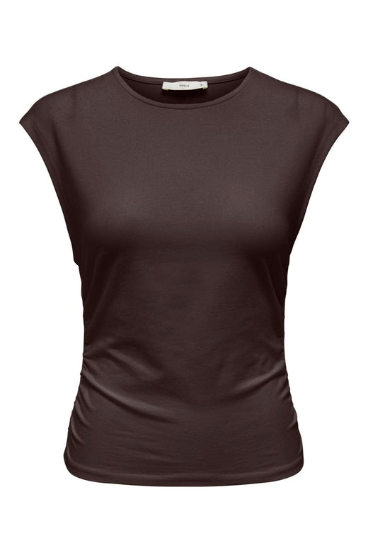 Only - Onlmira Capsl Ruching Top - 4985037 Black Coffee