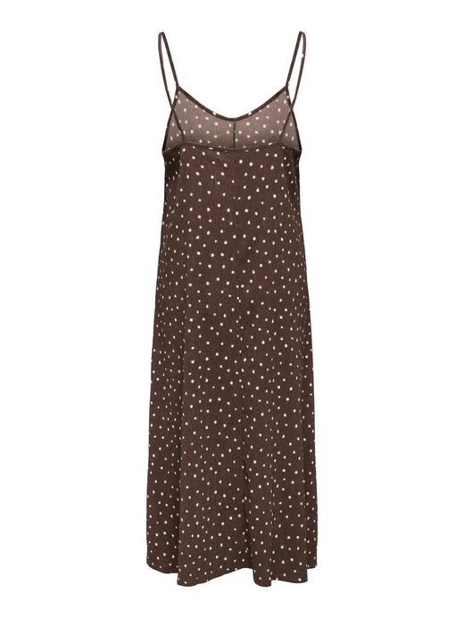 Only - Onlmolly S/L V-Neck Dress - 4989241 Shopping Bag Cloud Dancer Dots (Milly) Kjoler 
