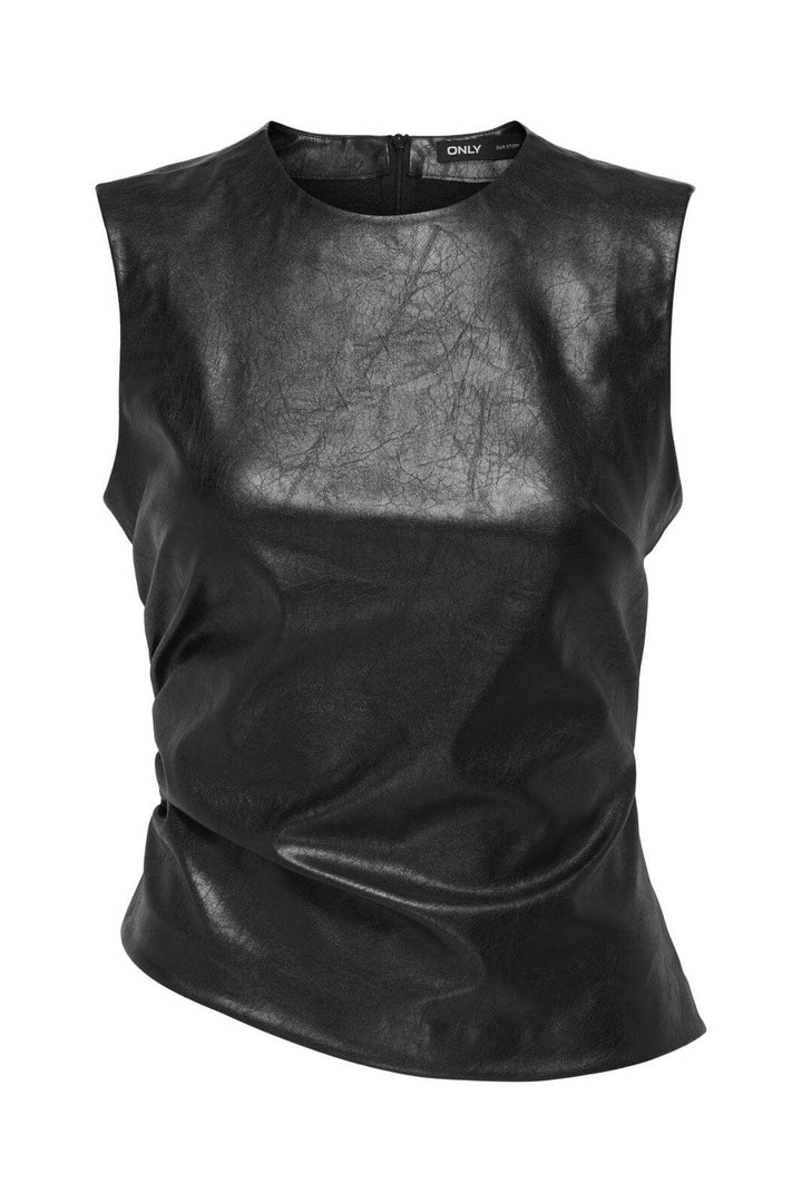 Only - Onlmone Glazed Top - 4878149 Black
