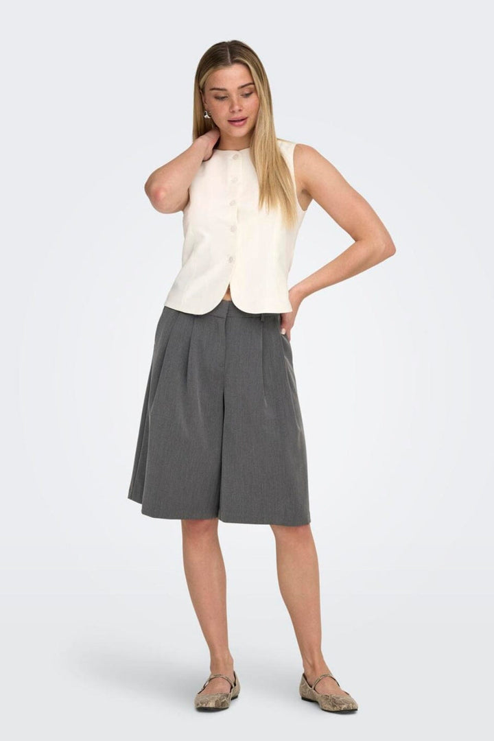 Only - Onlnalina Bermuda Shorts Tlr - 5013572 Medium Grey Melange