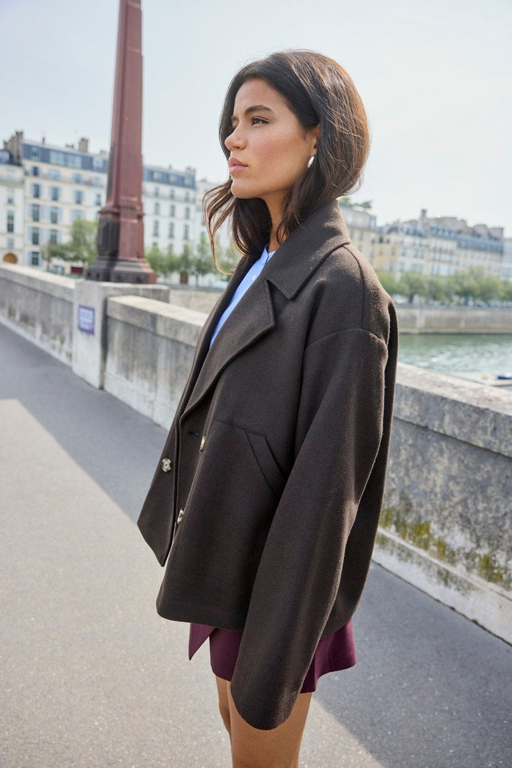 Only - Onlnancy Life Jacket - 4901545 Chocolate Torte Jakker 