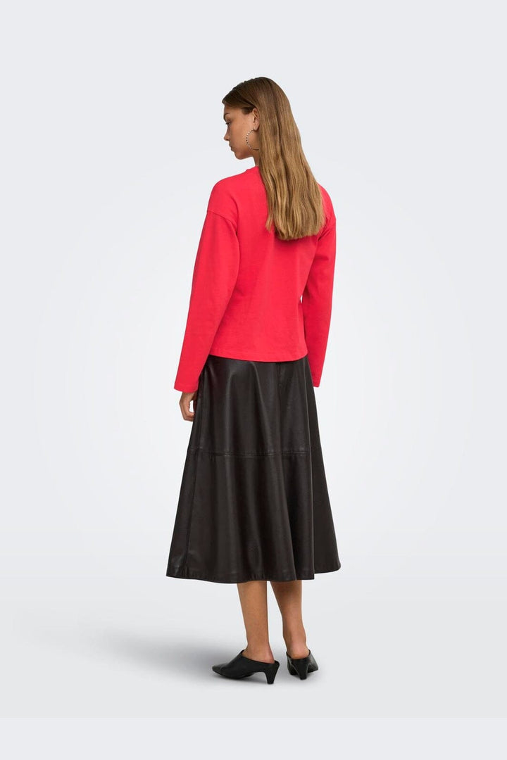 Only - Onlnew Soph L/S O-Neck Solid Top - 5212827 Lollipop