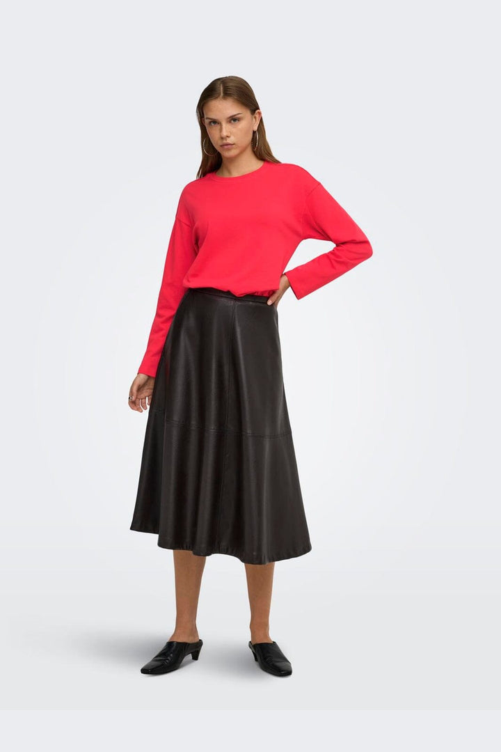 Only - Onlnew Soph L/S O-Neck Solid Top - 5212827 Lollipop