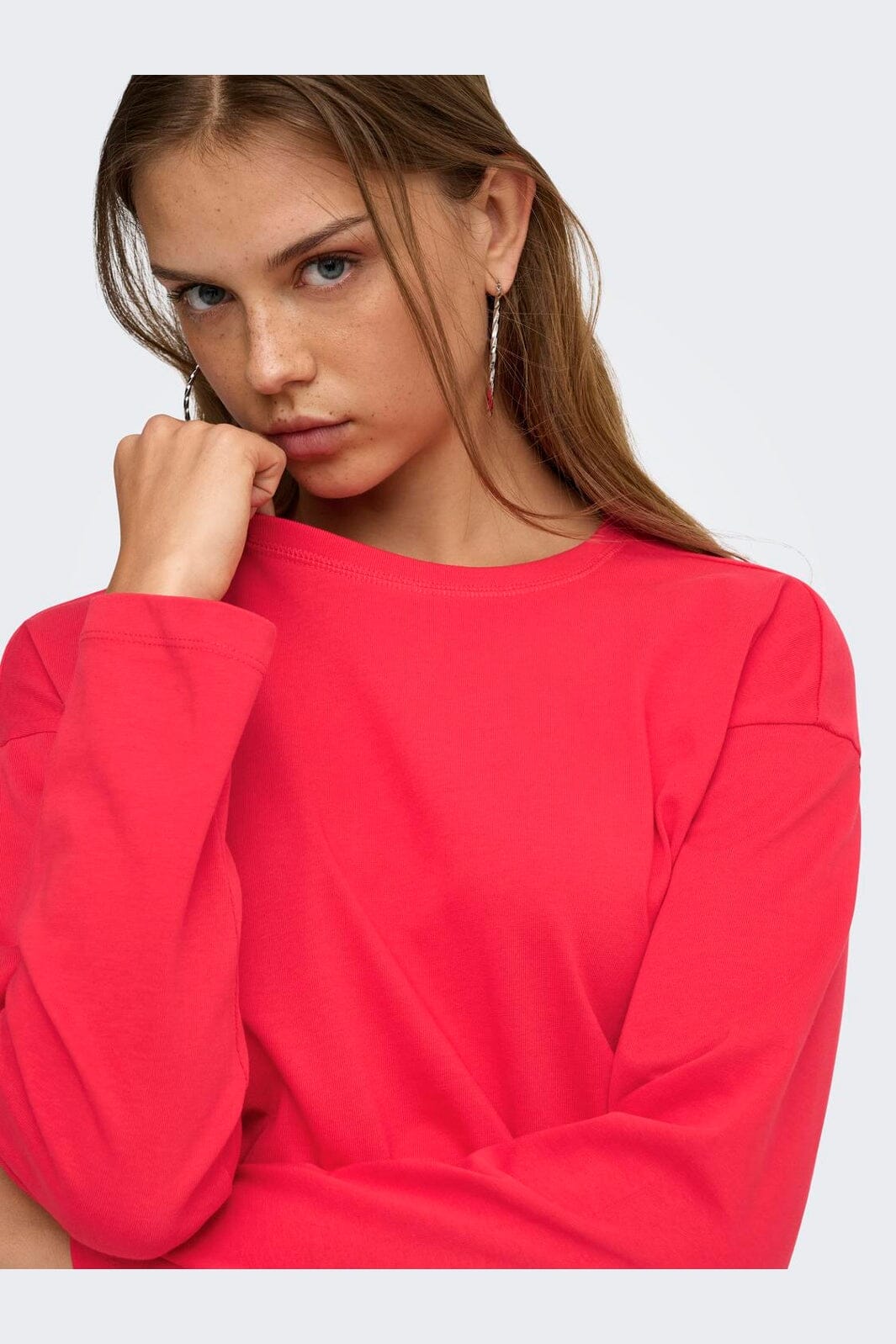 Only - Onlnew Soph L/S O-Neck Solid Top - 5212827 Lollipop