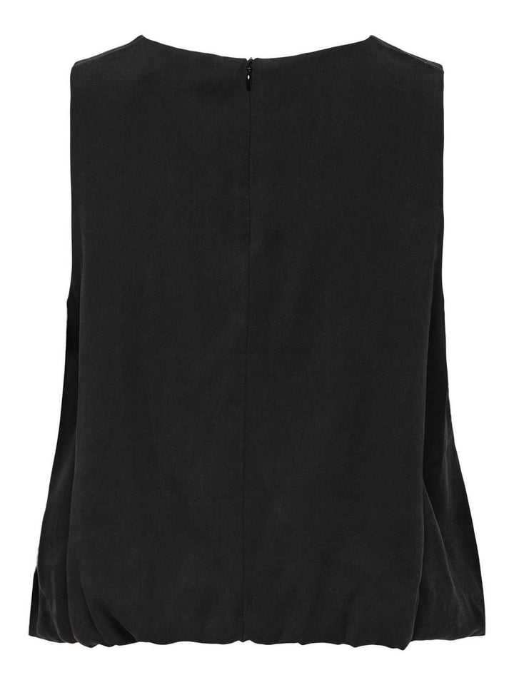 Only - Onlnica Life S/L Modal Bubble Top - 4759987 Black