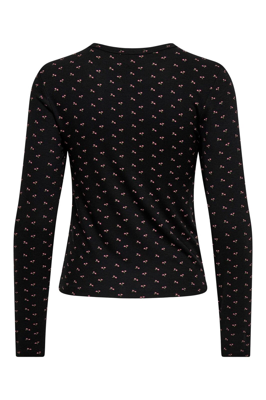 Only - Onlnora L/S Cardigan - 4977937 Black Little Flower Wild Orchid