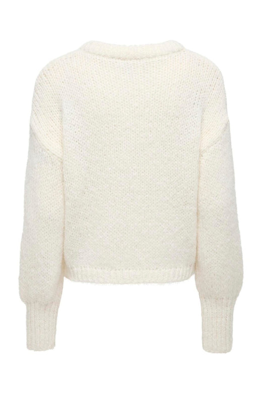 Only - Onlnordic Ls Cuff Cardigan Knt - 5054098 Snow White Dtm Buttons