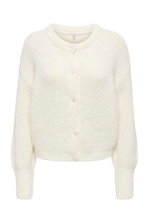Only - Onlnordic Ls Cuff Cardigan Knt - 5054098 Snow White Dtm Buttons