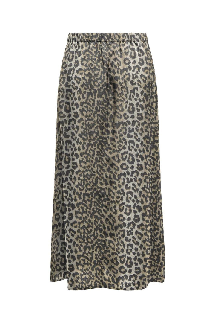Only - Onlnova Life Elite Button Skirt - 4746548 Timber Wolf 631 Wildlife
