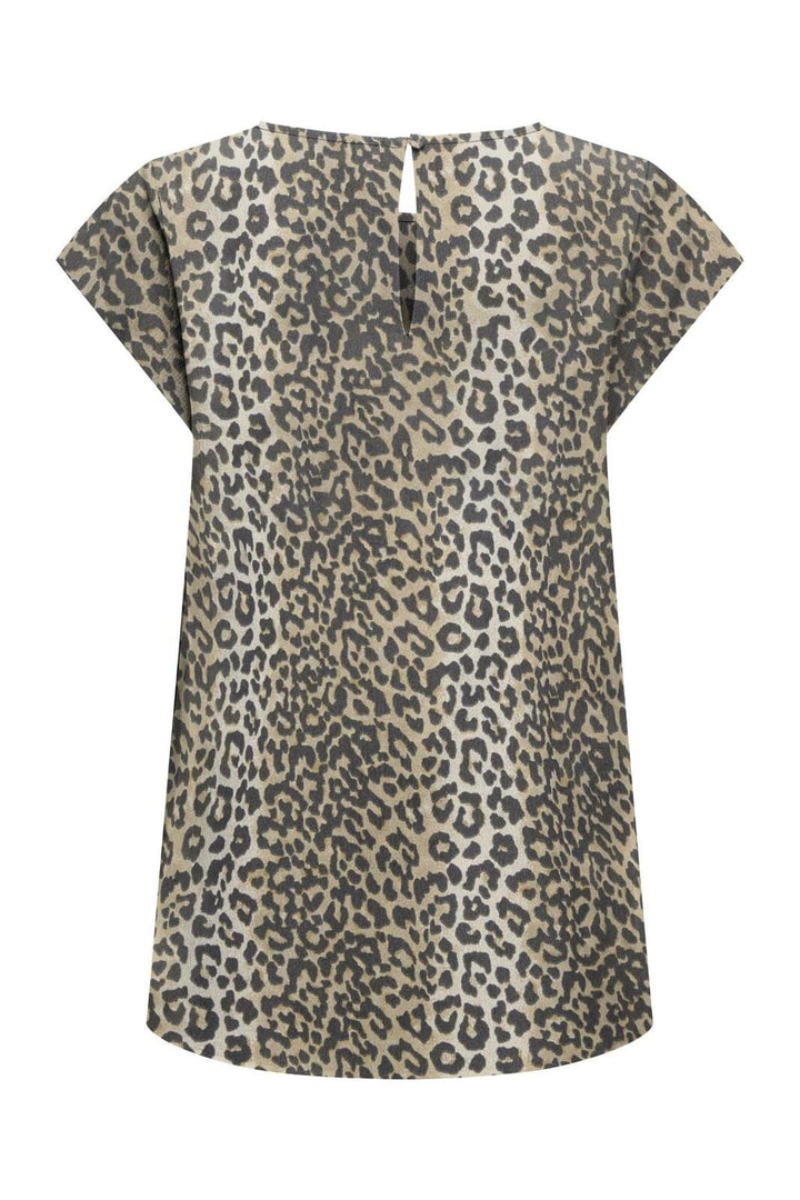 Only - Onlnova Life Elite S/S Top - 4746560 Timber Wolf 631 Wildlife