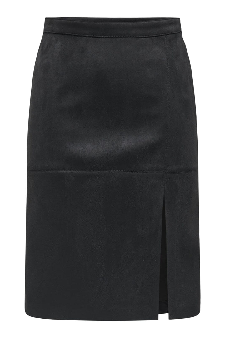 Only - Onloline Life Faux Suede Skirt - 4851440 Black