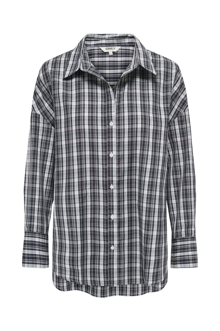 Only - Onloregon Alva Ls Reg Shirt - 5197068 Black B&W Checks