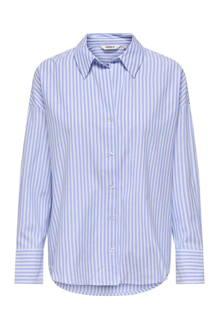 Only - Onloregon Oxford Life Ls Shirt - 4689670 Bright White Open Air