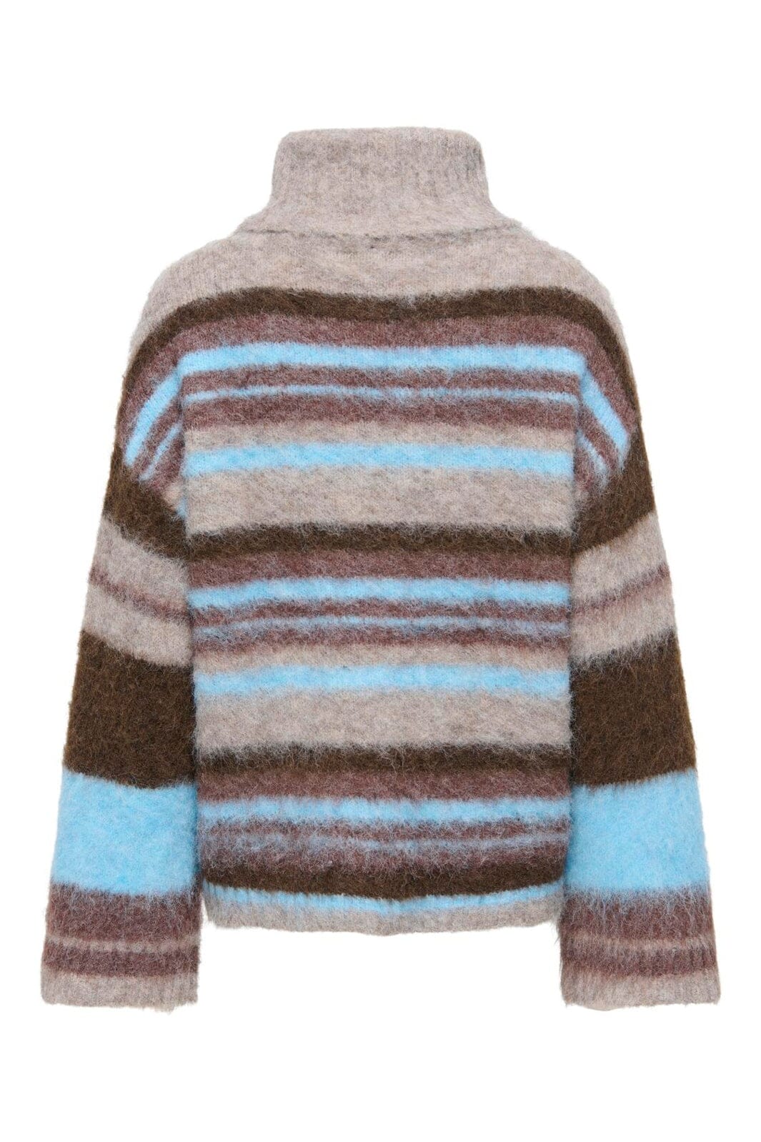Only - Onlperil Ls Rollneck Knt - 5086395 Taupe Gray Block/Coffee B/Decad C/Blissf B/Mel