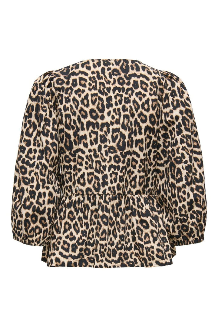 Only - Onlranina 3/4 Bow Top Cc - 4920542 Peyote Chic Leo