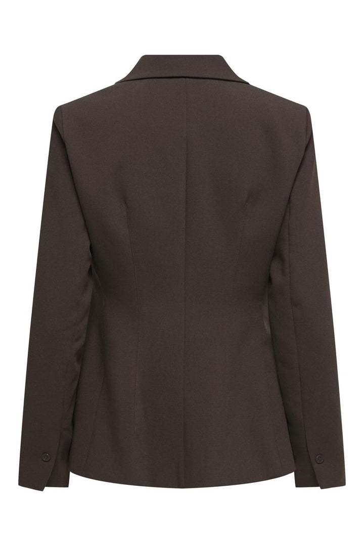 Only - Onlraven Life L/S Fitted Blazer Tlr Ox - 4980282 Coffee Bean