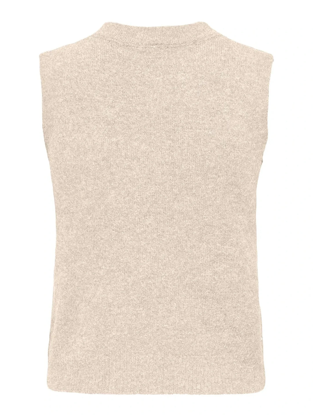 Only - Onlrenata Sl O-Neck Pearl Vest Knt - 4894522 Whitecap Gray White Pearls Strikbluser 