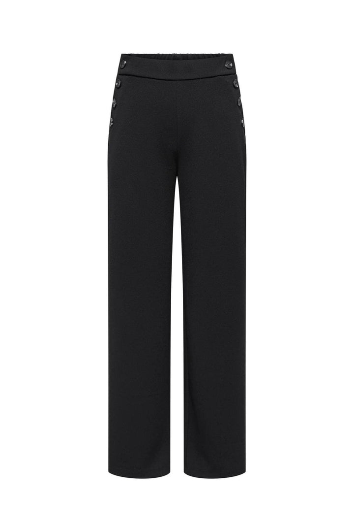 Only - Onlrina Life Button Pant - 4864039 Black Horn Buttons