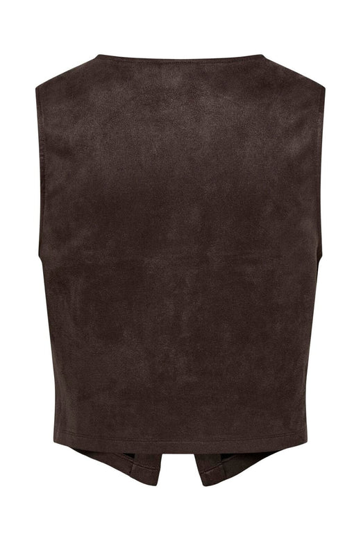 Only - Onlrinea S/L Button Vest Cc Swt - 5043026 Bracken