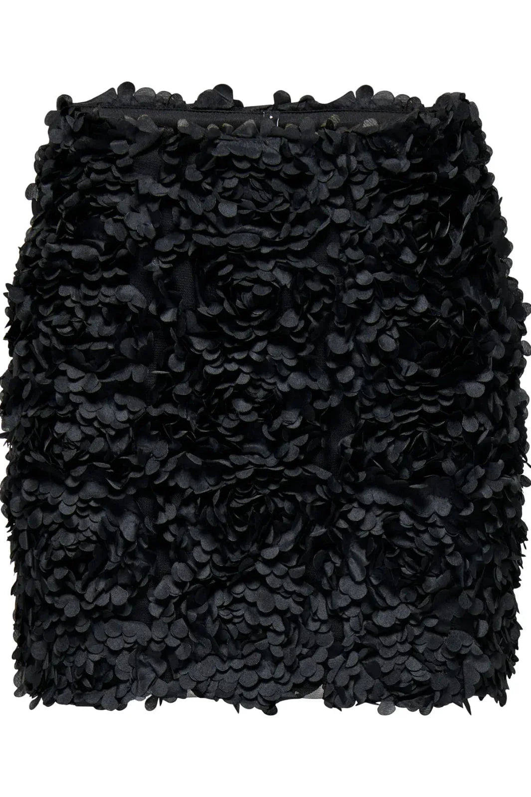 Only - Onlrosebloom Short Skirt - 4913284 Black Rose Flower (Black) Nederdele 