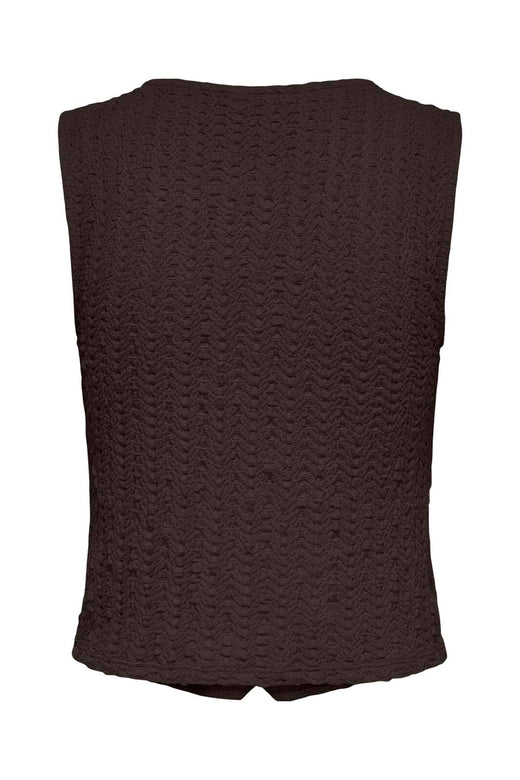 Only - Onlsif V-Neck Vest - 5081421 Chocolate Torte