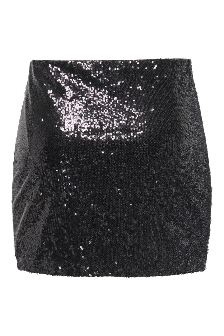 Only - Onlsimone Short Sequins Skirt - 4891797 Black Black Sequins Nederdele 