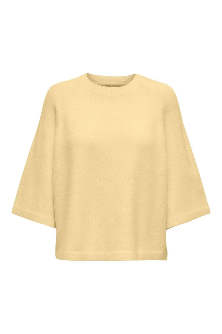 Only - Onlsimoni 3/4 Pullover Knt - 4988256 Mellow Yellow Melange