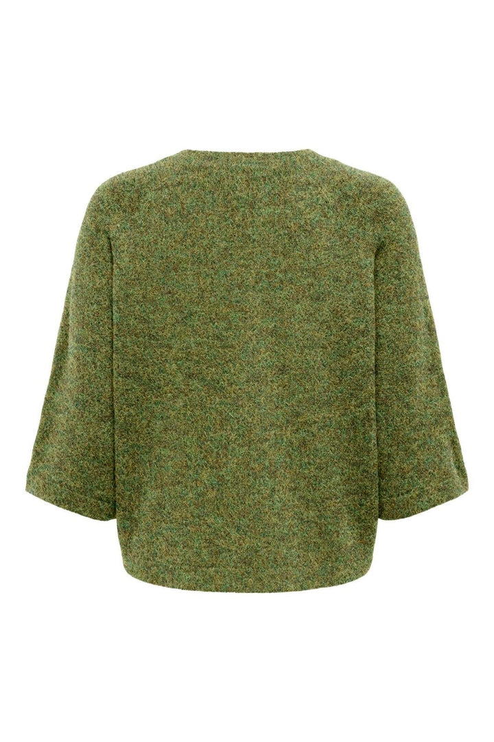 Only - Onlsimoni 3/4 Pullover Knt - 5112866 Forest Night Melange