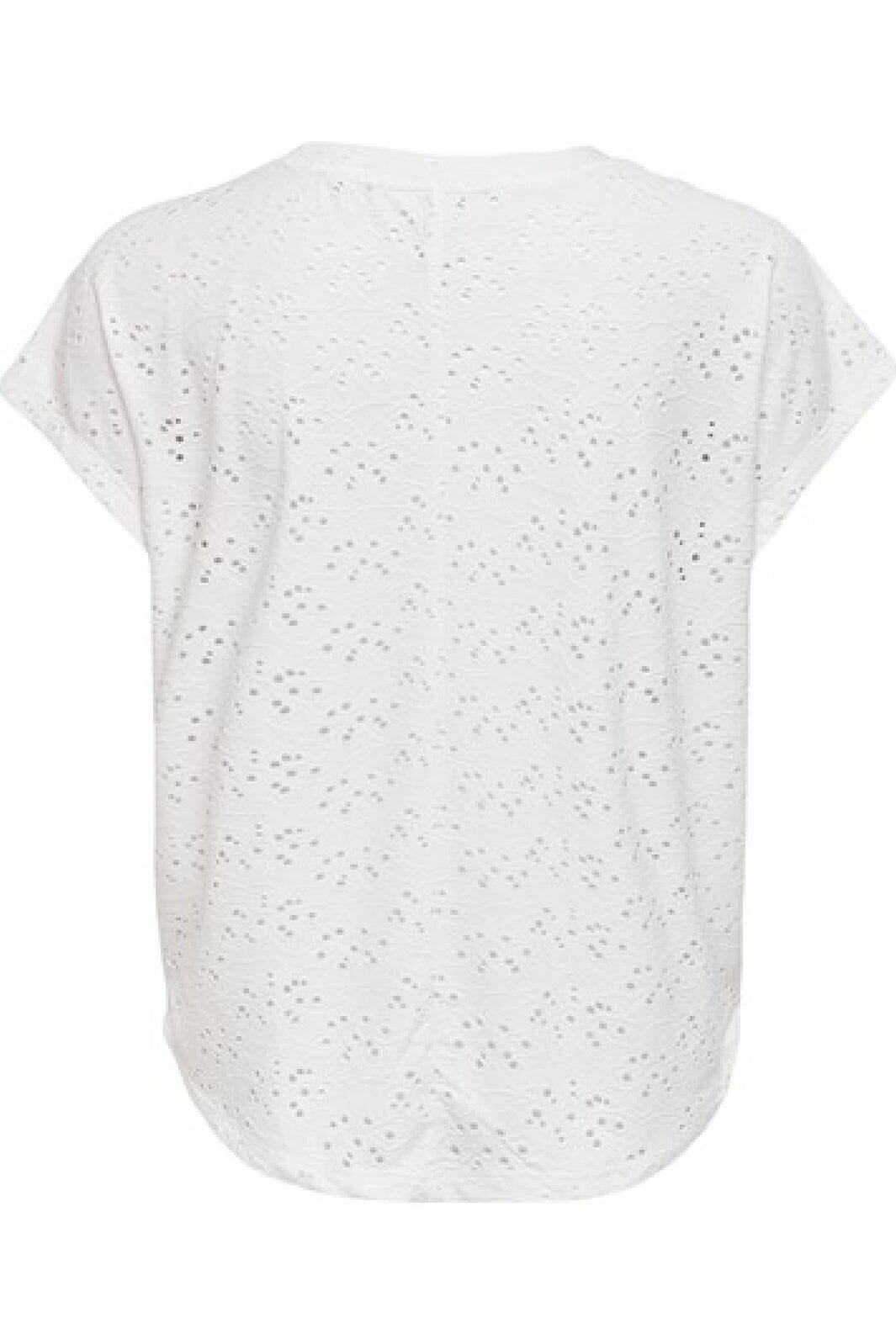 Only - Onlsmilla S/S Top - 3623088 Cloud Dancer T-shirts 