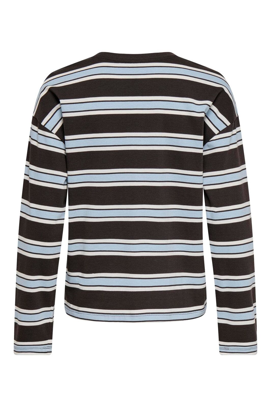 Only - Onlsoph L/S O-Neck Top Box - 5206028 Black Coffee Soft Chambray + Birch (Kia)