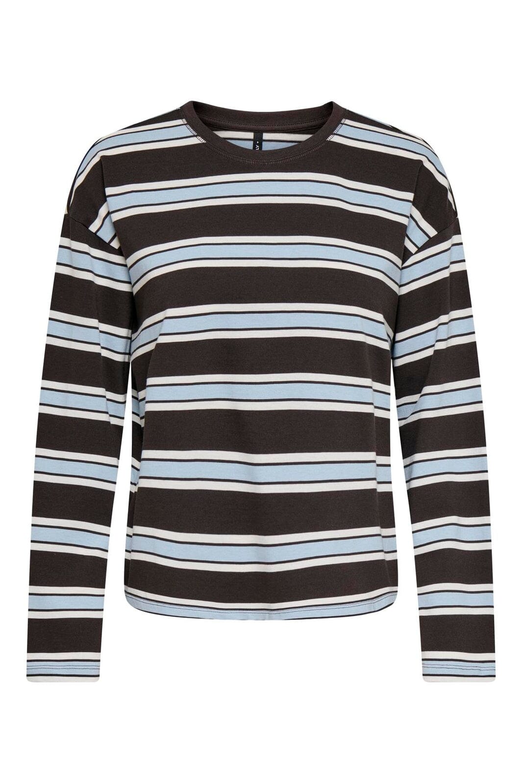 Only - Onlsoph L/S O-Neck Top Box - 5206028 Black Coffee Soft Chambray + Birch (Kia)