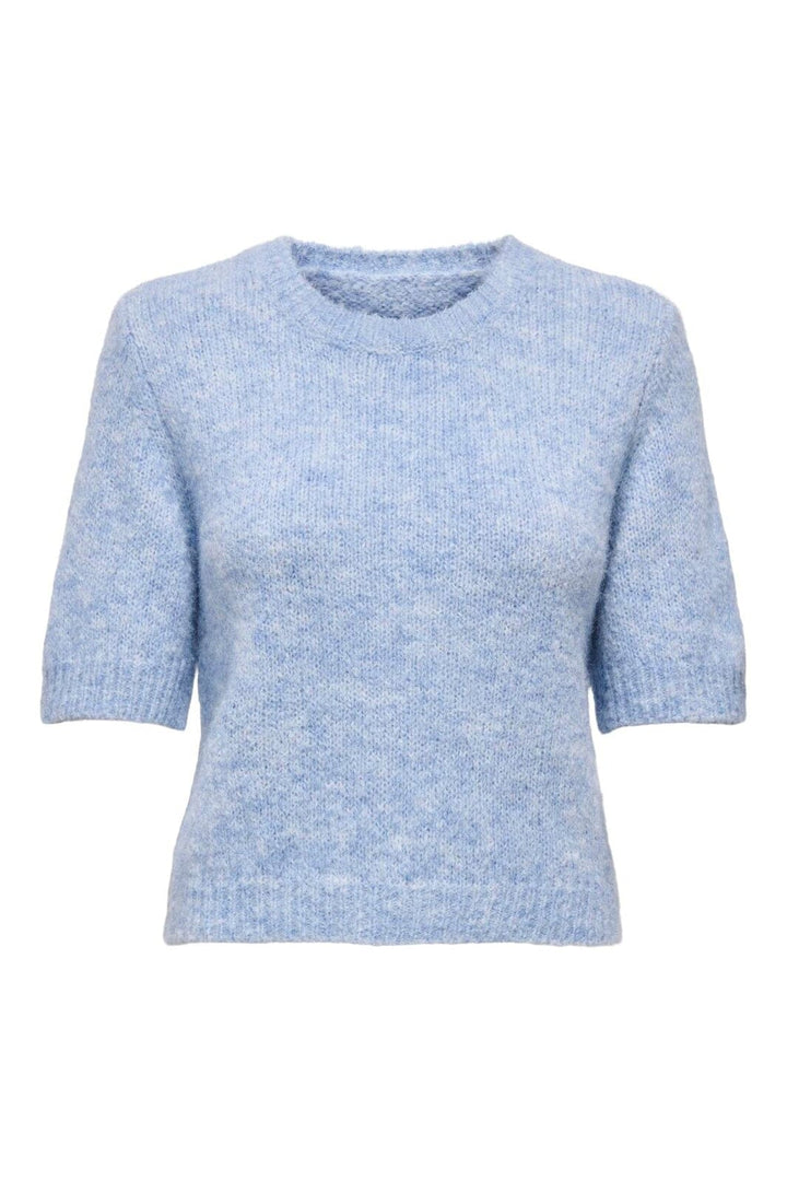 Only - Onlstarla Ss O-Neck Cc Knt - 4996442 Grapemist Melange