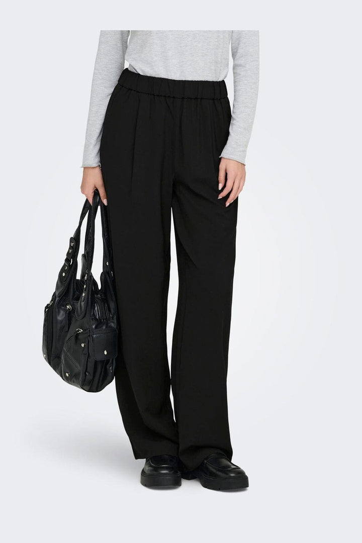 Only - Onlsvea Life Pull-Up Pant - 4957589 Black