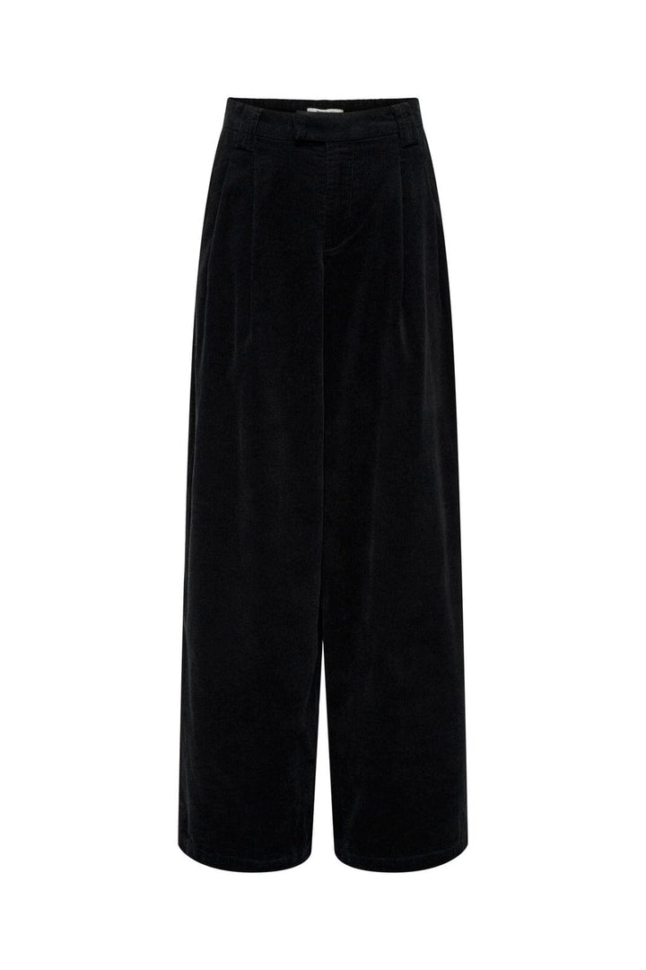 Only - Onlsvea-Nessa Cord Wide Pant Cc Tlr - 4854244 Black